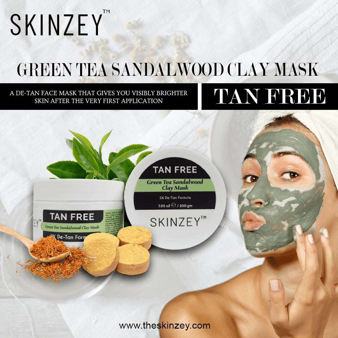 Tan Free - Green Tea Sandalwood Clay Mask
